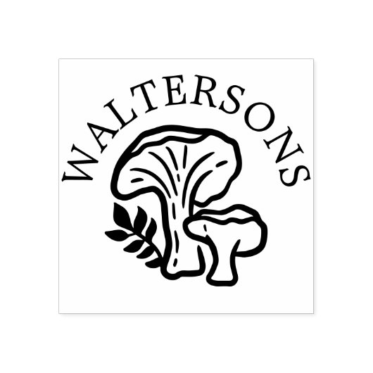 ウッドシパーソナライズされたーの森のキノコのワックスシールスタム ラバースタンプ (インプリント)