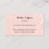 ウッドシャビー素朴シックなヴィンテージフローラ 名刺 (裏面)