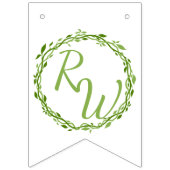 ウッドシーエレガンス |の結婚つる植物たった今結婚しました バンティングフラッグ (第2の旗)