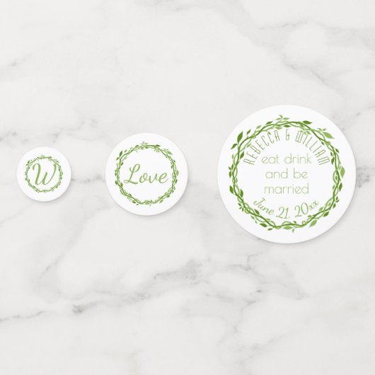 ウッドシーエレガンス |の結婚つる植物フェスティバル コンフェッティ (裏面)