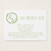 ウッドシーエレガンス |結婚式の日のシグネチャーカクテル (正面)