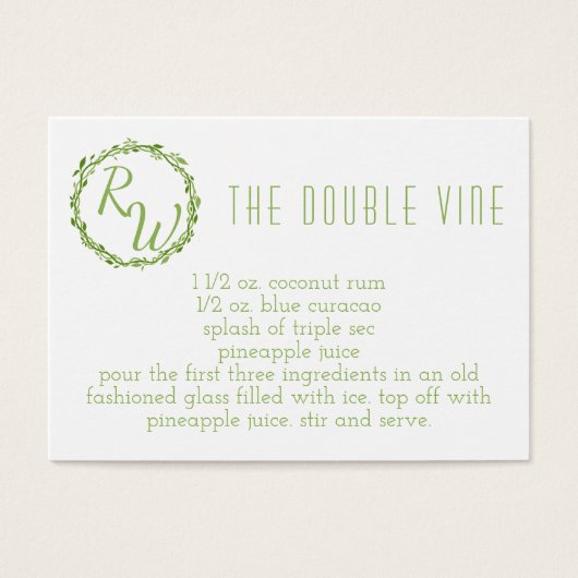 ウッドシーエレガンス |結婚式の日のシグネチャーカクテル (正面)