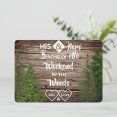 ウッドシーバチェラー/バチェロレッテ複合パーティー招待状 招待状 (スタンド正面)