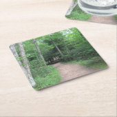 ウッドシーパスパーティーコースター スクエアペーパーコースター (アングル)