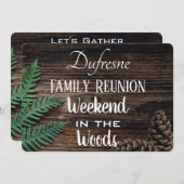 ウッドシーファミリー懇親会招待状 招待状 (正面/裏面)