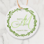 ウッドシー結婚エレガンスの両面シルバーフォイル フェイバータグ (裏面)