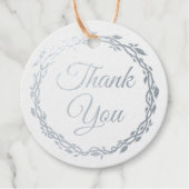 ウッドシー結婚エレガンスの両面シルバーフォイル フェイバータグ (正面)