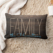 ウッドシ素朴ックフェイクファミリーモノグラムブルー ランバークッション (ブランケット)