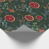 ウッドシ素朴ハンターグリーン乾植物薬 ラッピングペーパー (角)