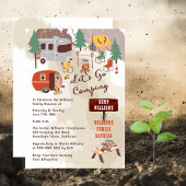 ウッドシ素朴レッツゴーキャンピングファミリー懇親会パーティー 招待状