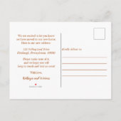 ウッドシ素朴ーのテラコッタ引っ越しました動画 案内ポストカード (裏面)