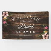 ：ウッドシ素朴ーの国エレガントブライダルシャワー記号 横断幕 (横)