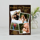 ウッドシ素朴ーの木の数恵み4 Photo 箔シーズンカード (立ち正面)