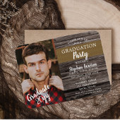 ウッドシ素朴ー写真卒業パーティー マグネット