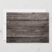 ウッドシ素朴ー写真卒業パーティー 招待状 (裏面)