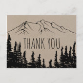 ウッドシ素朴ー・マウンテン・サンキュー ポストカード (正面)
