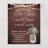 ウッドジプソフィラベビーズブレスメイソンジャールバジェット (正面)