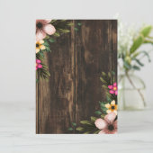 ウッドジー素朴カントリーバーンブライダルシャワー 招待状 (スタンド正面)