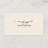 ウッドスタイリッシュデザインプロフェッショナルグレーホワイトモダン 名刺 (裏面)