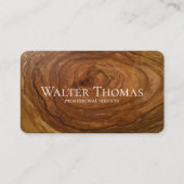 ウッドスタイリッシュモダンプロフェッショナル名刺 名刺 (正面)