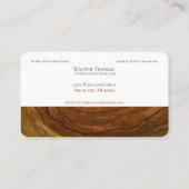 ウッドスタイリッシュモダンプロフェッショナル名刺 名刺 (裏面)