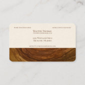 ウッドスタイリッシュモダンプロフェッショナル名刺 名刺 (裏面)