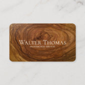 ウッドスタイリッシュモダンプロフェッショナル名刺 名刺 (正面)