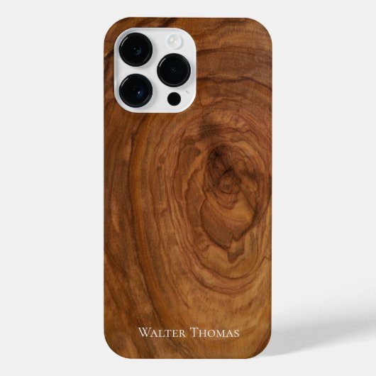 ウッドスタイリッシュモダンiPhoneケース iPhoneケース (裏面)