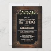 ウッドスタイリッシュ90th誕生日BBQ 招待状 (正面)