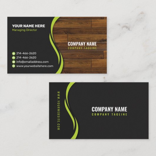 ウッドスタイル名刺 名刺 (正面/裏面)