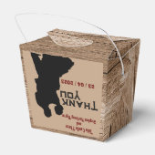 ウッドスタイル結婚式の引き出物ボックス フェイバーボックス (裏面サイド)