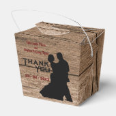 ウッドスタイル結婚式の引き出物ボックス フェイバーボックス (裏面サイド)