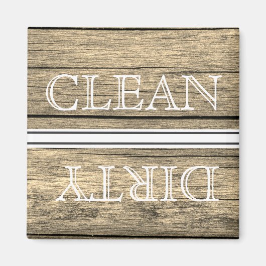 ウッドスタイル食洗機マグネットクリーン&ダーティ マグネット (正面)