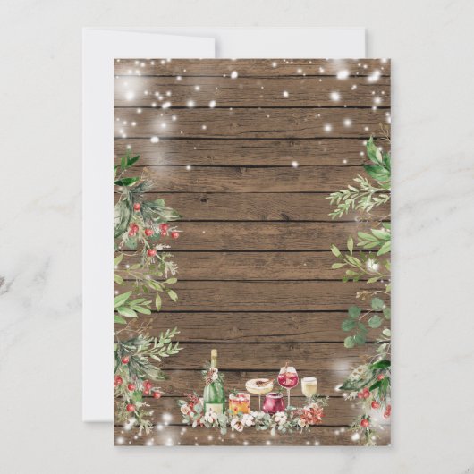 ウッドスタッフクリスマスパーティー教会招待状 招待状 (裏面)