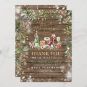 ウッドスタッフクリスマスパーティー教会招待状 招待状 (正面/裏面)