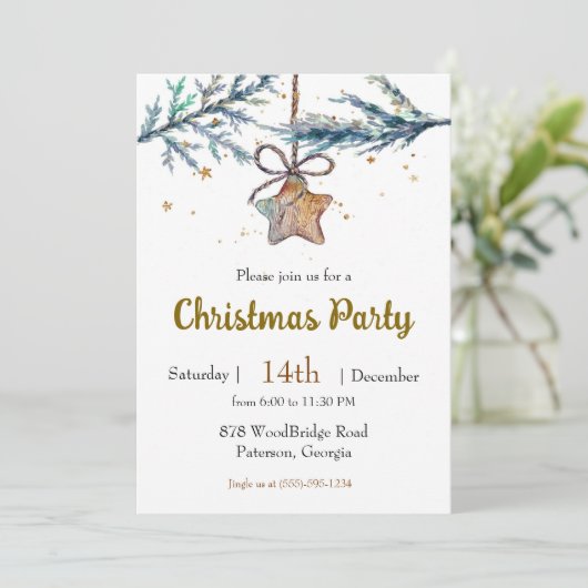 ウッドスターオーナメントクリスマスパーティー 招待状 (スタンド正面)