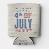 ウッドスター素朴&ストライプ | 7月4日 缶クーラー (正面)