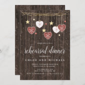 ウッドスター素朴&ハートリハーサルディナー 招待状 (正面/裏面)