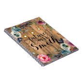 ウッドスティック素朴フローラリースライト未来のミセス。 ノートブック (右側)