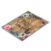 ウッドスティック素朴フローラリースライト未来のミセス。 ノートブック (左側)