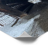 ウッドストックバーモントスノーウィホリデイ ポスター (角)