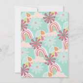 ウッドストックヒッピー誕生日パーティー 招待状 (裏面)