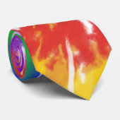 ウッドストックユニークパパカラフル絞り染め父の日 ネクタイ (ロール)