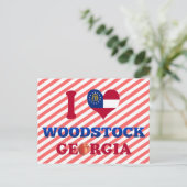 ウッドストック、ジョージア州が大好き ポストカード (スタンド正面)