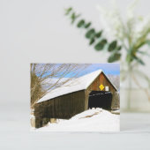 ウッドストック、VTカバー橋 ポストカード (スタンド正面)