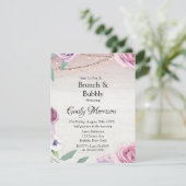 ウッドストリングライト ラベンダーピオニー ブランシュ アンド バブル 招待状 (スタンド正面)