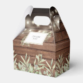 ウッドストリ素朴ングライトグリーンブライダルシャワー フェイバーボックス (裏面サイド)