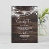 ウッドストリ素朴ングライトズ75thバースデーパーティー 招待状 (スタンド正面)