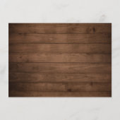 ウッドストリ素朴ングライトバーガンディ結婚ズ詳細 エンクロージャーカード (裏面)