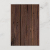 ウッドストリ素朴ングライトレース結婚の詳細 エンクロージャーカード (裏面)